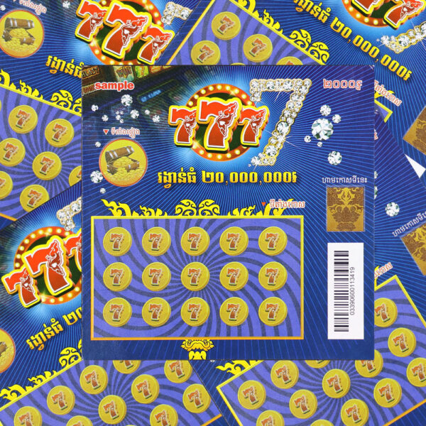 2025 New Design Hot Selling CustomPrinting Scratch Off Cards Raffle Tickets Scratch Off Lottery Ticket Gambling Games - Image 1