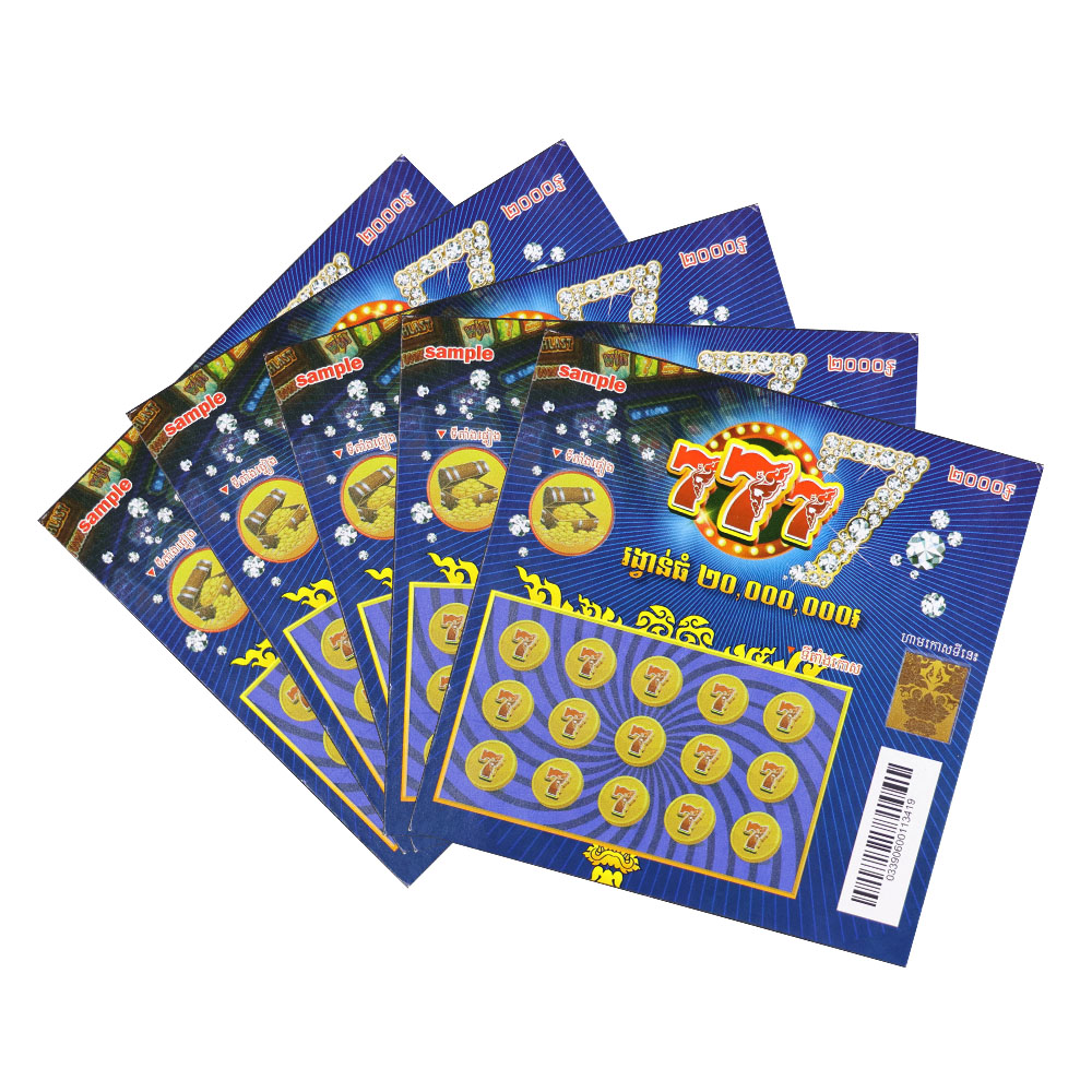 2025 New Design Hot Selling CustomPrinting Scratch Off Cards Raffle Tickets Scratch Off Lottery Ticket Gambling Games - Image 4