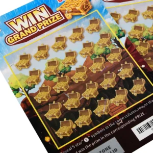 Free Design Custom Scratch Off Cards Lottery Tickets Win Card Scratch Cards CMYK Printing - Image 3