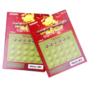 Hot Selling Custom Double Side Printing Serial Numbering Scratch Off Lottery Ticket Gambling Games - Image 2