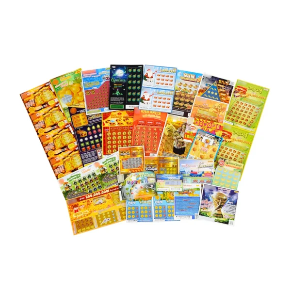 Free Design Custom Scratch Off Cards Lottery Tickets Win Card Scratch Cards CMYK Printing - Image 5