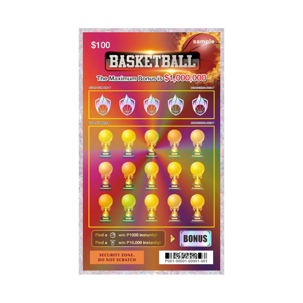 Basketball Luck Scratch Top Million Custom Card Layout Size Black Core Paper Color Digital Printing Lottery Card - Image 4