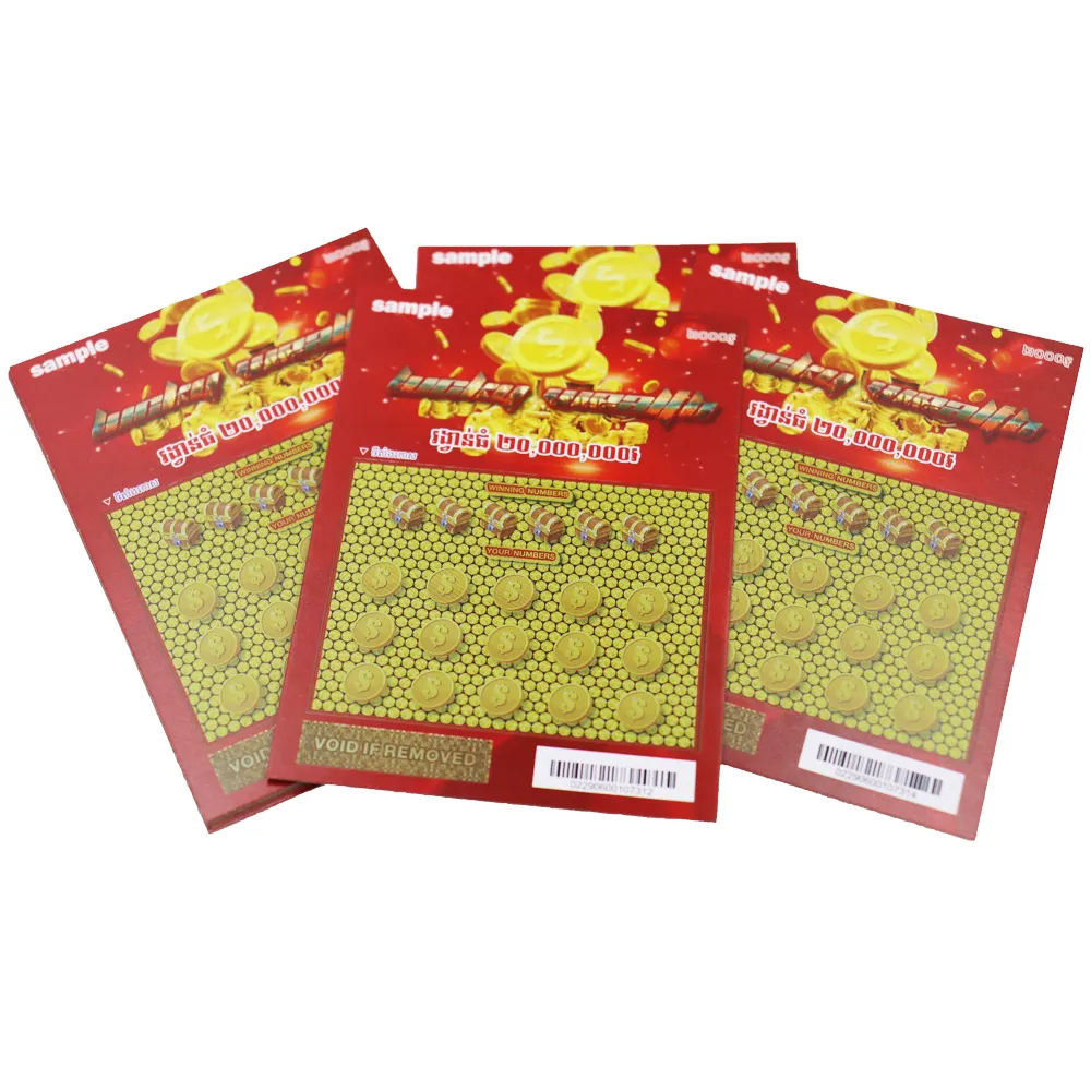 Hot Selling Custom Double Side Printing Serial Numbering Scratch Off Lottery Ticket Gambling Games - Image 5