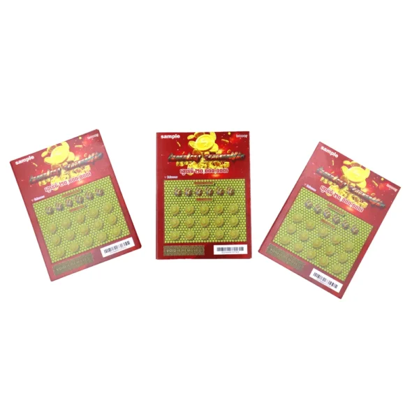 Hot Selling Custom Double Side Printing Serial Numbering Scratch Off Lottery Ticket Gambling Games - Image 4