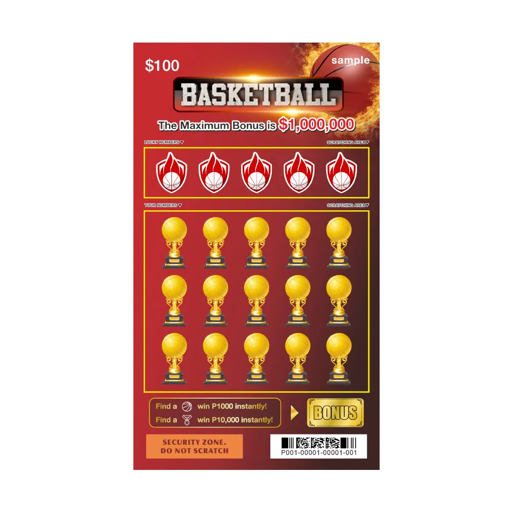 Basketball Luck Scratch Top Million Custom Card Layout Size Black Core Paper Color Digital Printing Lottery Card - Image 3