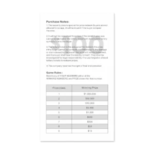 Basketball Luck Scratch Top Million Custom Card Layout Size Black Core Paper Color Digital Printing Lottery Card - Image 6