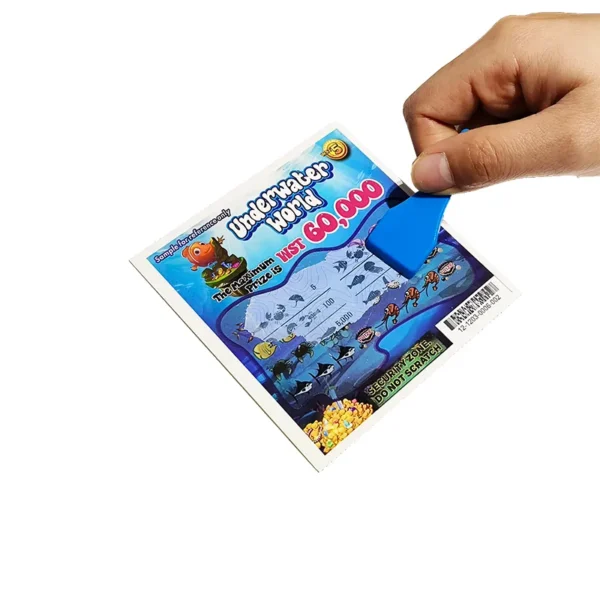Manufacturer Print Scratch Cards Offset Printing Scratch Win Custom Scratch off Lottery Tickets - Image 6